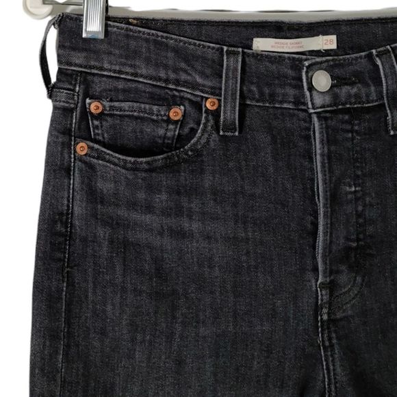 LEVI'S Wedgie Skinny Jeans in Ravens Wing Size 28 - Picture 9 of 16